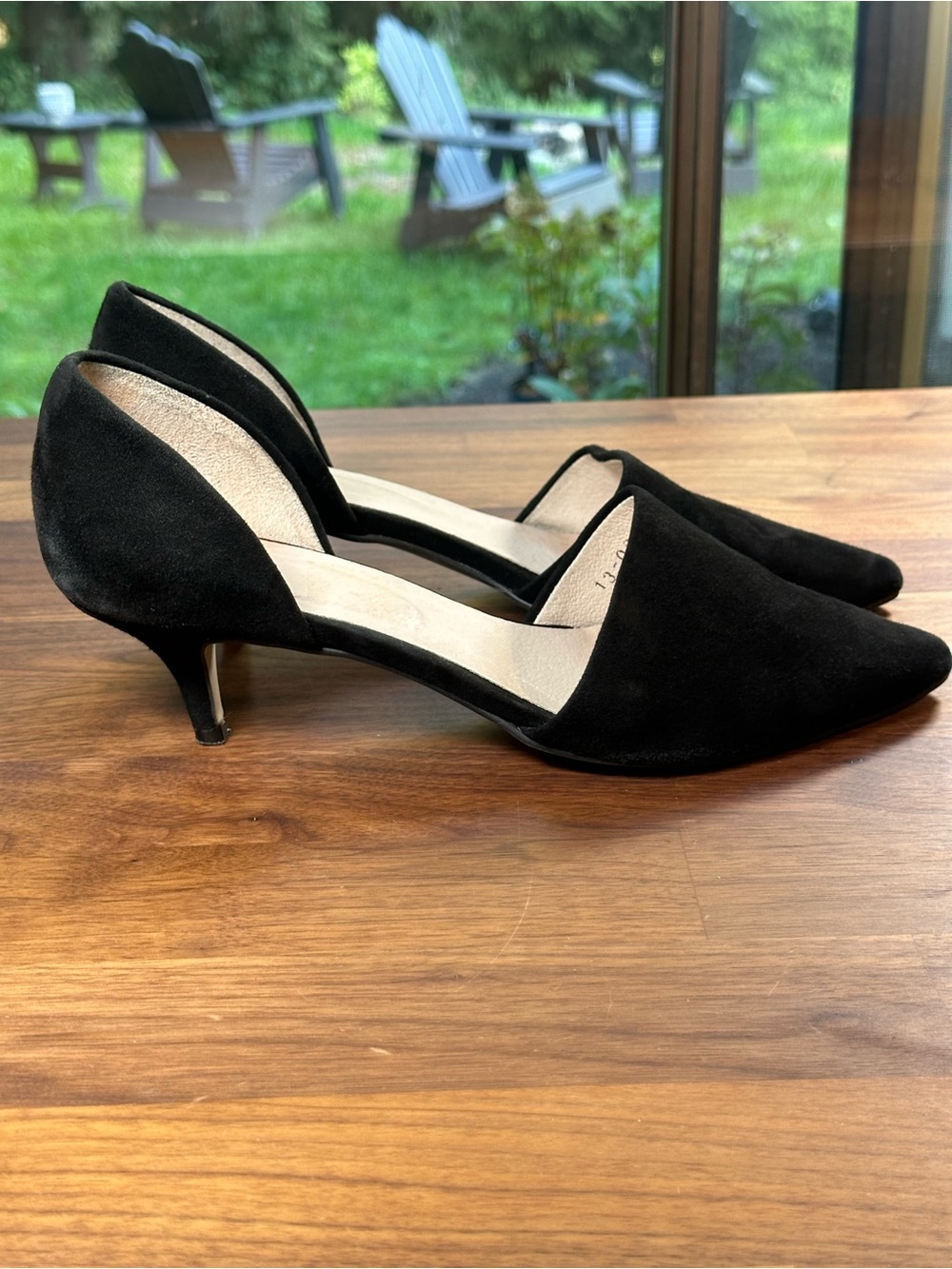 J.Jill Black Suede D’Orsay Kitten Heels Women’s 9.5 Pointed Toe Pumps